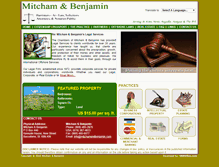 Tablet Screenshot of mitchamandbenjamin.com